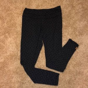 Workout Leggings Black Pattern
